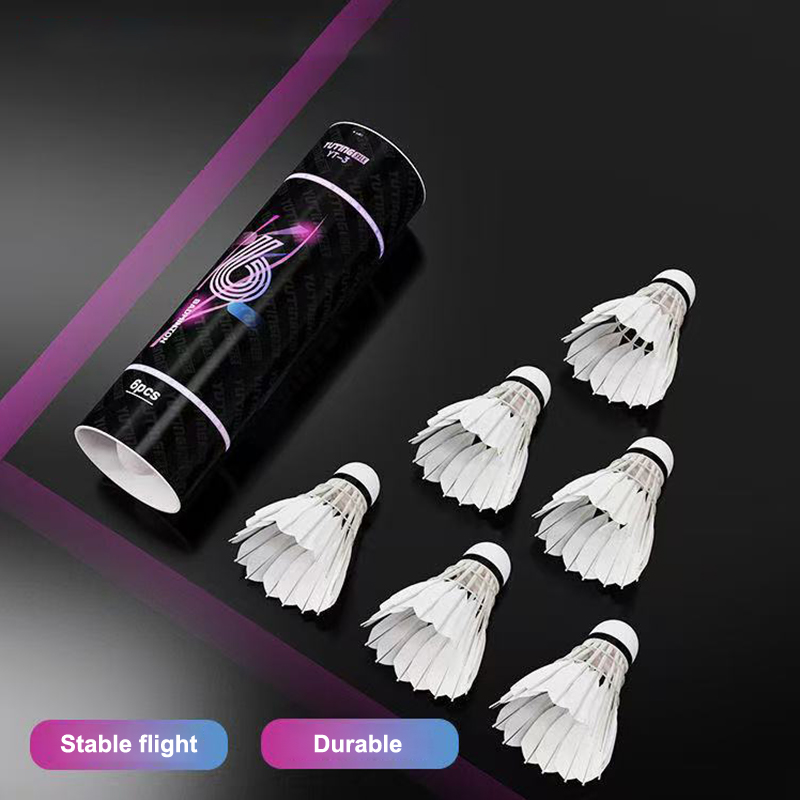 3/6Pcs White Goose Feather Bad - Badminton World review and price