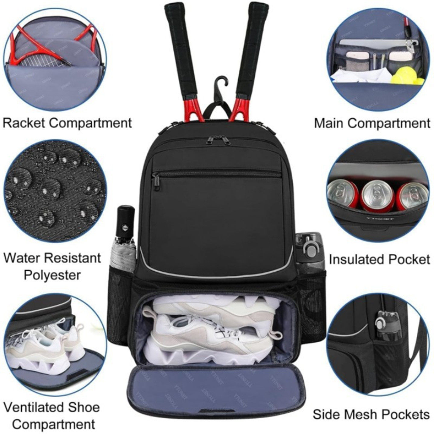 Tennis Backpack Large Capacity - Badminton Xxl review and price